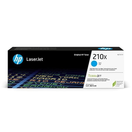 Hp 210X (W2101X) Cyan LaserJet Toner Cartridge (5,500 Yield) W2101X