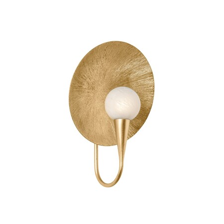 Troy Lighting Ahmad 1 Light Wall Sconce, Vintage Gold Leaf, 10.5 In x 14.25 In B2614-VGL