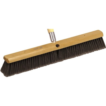 Marshalltown 24 in Semi-Smooth Surface Floor Broom, Includes 60 in Threaded Handle 6417