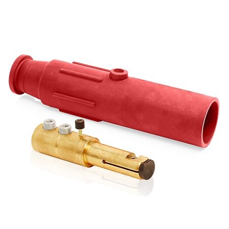Leviton Single Pole Inline, 600 A, Male, Red 17D22-SR
