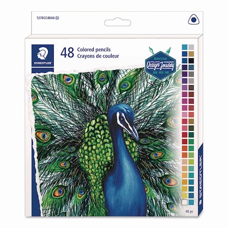 Staedtler Colored Pencils, 4 mm, Assorted Lead/Barrel Colors, 48PK 1278CC48A6