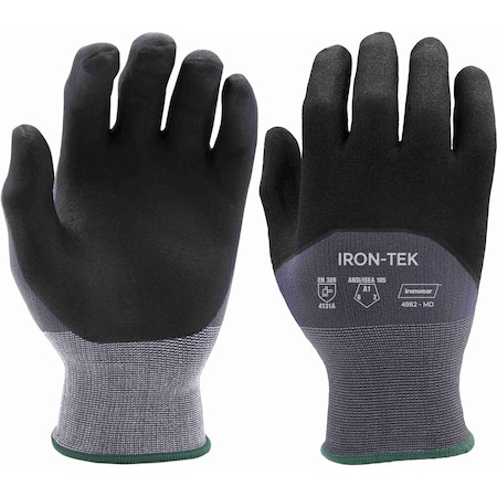 Ironwear Iron-Tek 3/4-Dip 15-Gauge Gloves w/ Smooth Palm Finish Large 4862-LG