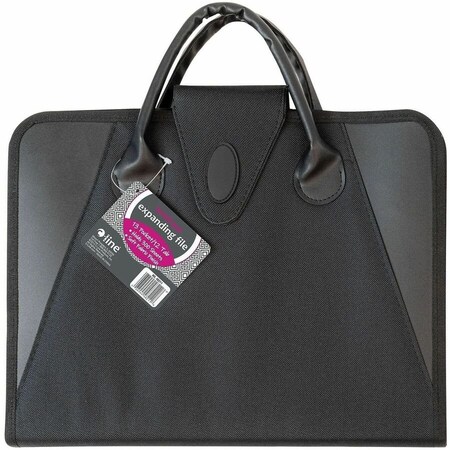 C-Line Products Expanding File with Handles, Black 48211