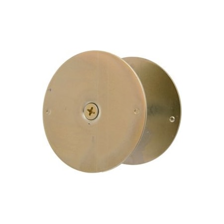 Don-Jo Mfg Hole Filler Plate Cover 1-7/8in, 605/US3 Bright Brass Plated BF-178-BP