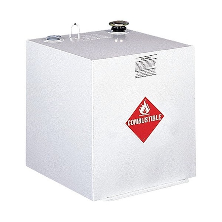 Crescent Jobox 50 Gallon White Square Steel Liquid Transfer Tank for Trucks 485000