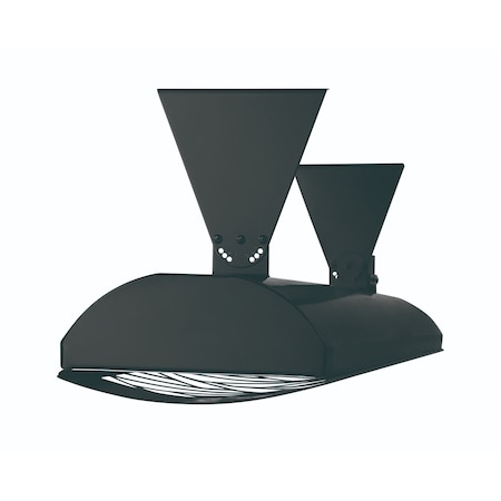 Eurofase SS 61in Dual Element 6000W 240V Heater, Black, Chevron Decor Plate EF60240B1