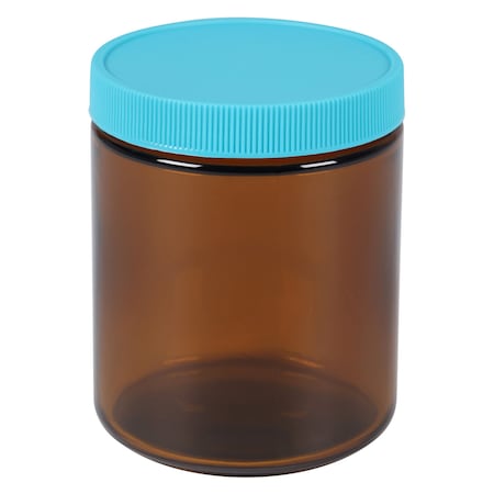 Zoro Select Straight Side Jar, 250 mL, Amber, PK24 272208