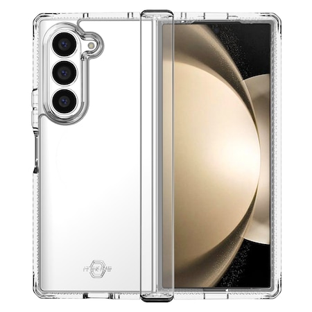 Itskins Hybrid_r Clear Hinge Case For Samsung Galaxy Z Fold6, Transparent SGQ6-HYICL-TRSP