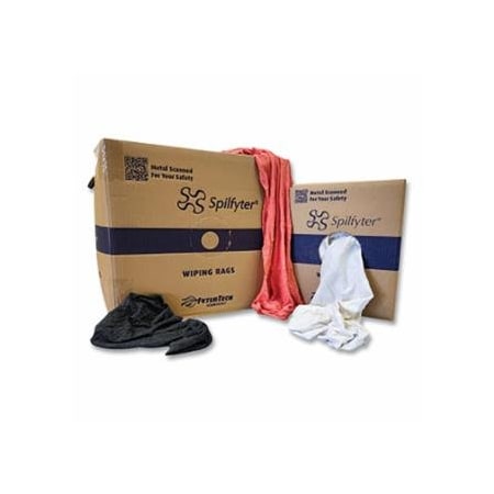 Spilfyter Reclaimed Wiping Product, Mixed, 50 lb Compressed Box, Rags, 50PK 920-WR6400C-50CBX