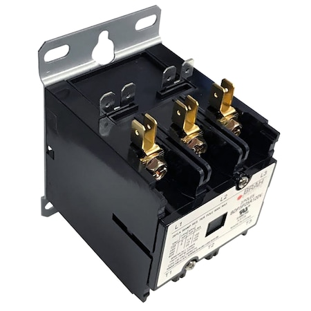 Brah Electric Definite Purpose Contactor, 480 V, 3 P, Non-Reversing, 3 Phase, Screw BDP3P25A480V