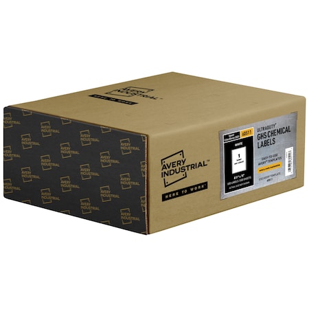 Avery Avery UltraDuty GHS Chemical Labels for Epson ColorWorks C831, 60511, Waterproof, 8-1/2" x 11", PK500 7278260511