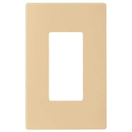 Eaton Wiring Devices PJS Series Wallplate, 4-7/8 in L, 3-1/8 in W, 1-Gang, Polycarbonate, Ivory, High-Gloss PJS26V