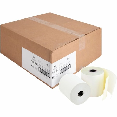 Business Source Roll, Paper, Carbnless, 3"X90' 50PK BSN98103