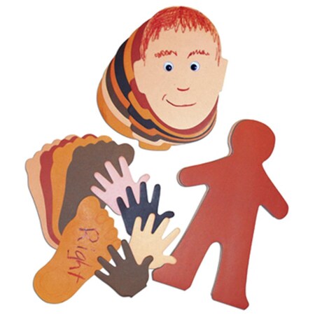 Easy-To-Organize Human Paper Shapes Kit 160 pcs EA1622050