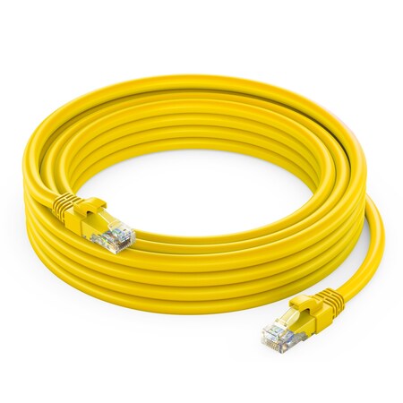 Maximm 7ft Cat6 Pure Copper UTP Ethernet Cable, Yellow CAT6-7FT-YELLOW