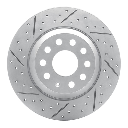 Dynamic Friction Co DFC Geoperformance Rotor - Drilled and Slotted 830-73082L