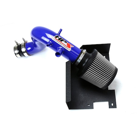 Hps Performance Air Intake Kit with Heat Shield, Blue,  827-587BL