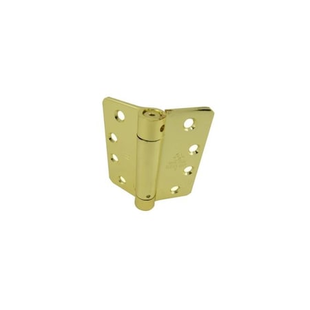 Hager Hinge Spring Hinges Bright Brass 125143.1