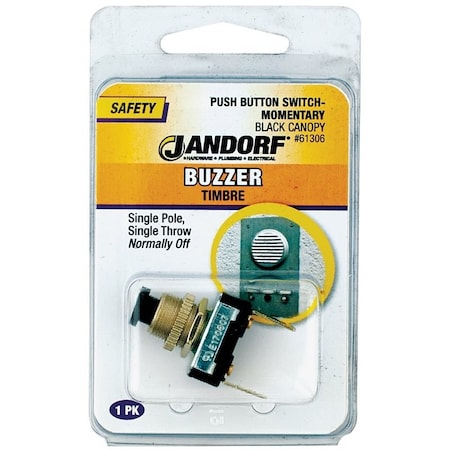 Jandorf Switch, 3/6 A, 120/240 V, SPST, Screw Terminal, Black 61306