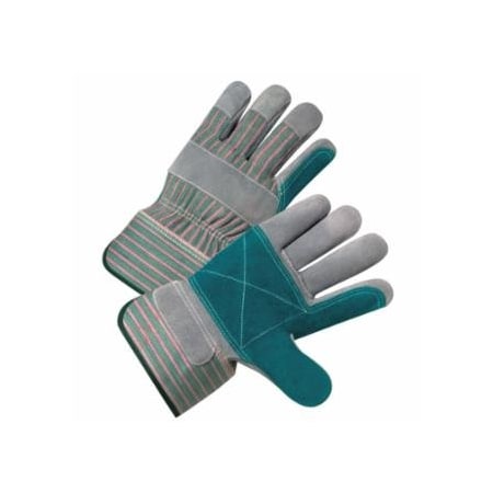 Anchor Brand Leather Palm Gloves, Canvas Back; Premium Select Shoulder Leather; Split Cowhide, 12PK 101-2300