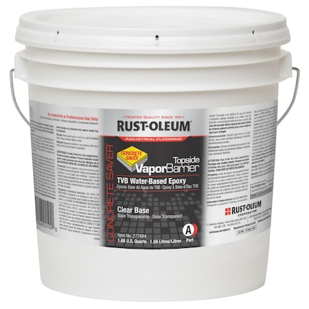 Rust-Oleum Base Vapor Barrier Primer, Clear, Flat, 59 oz, 250 sq ft/gal 277494
