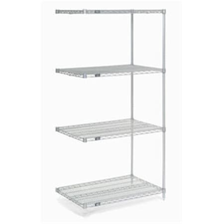 Nexel 30 x 21 x 54 in. Poly-Z-Brite Wire Shelving Add-On 796224