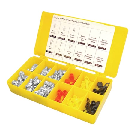 Prolube Grease Fitting And Cap Set, 100 pcs. 43979