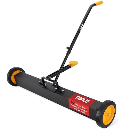Pyle 36 in Rolling Magnetic Sweeper with Adjustable Handle PMCSR36
