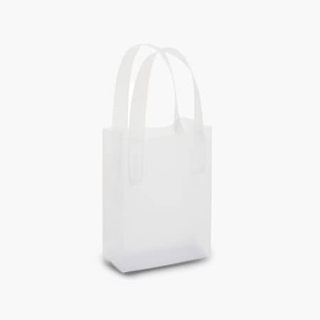 Nashville Wraps Clear Frosted Plastic Gift Bags, Jewel 4x2x5, 3 mil, 25PK 25JWFRP