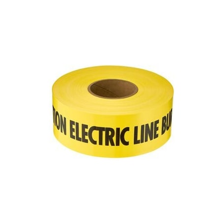 Empire Level Standard Non Detectable Tape Electric Line Yellow 3in x 1000ft 22-202