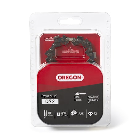 Oregon Chisel Chain, 18", .325 Pitch, 72 Drv Links Q72