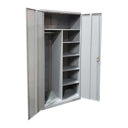 Lyon Storage Cabinet, 78 in H, 36 in W, 18 in D, Swing, Keyed, 1 Shelves DD1288