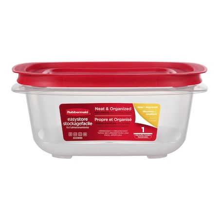 Rubbermaid Easy Store 7.81 cups Clear Food Container and Lid 2210149