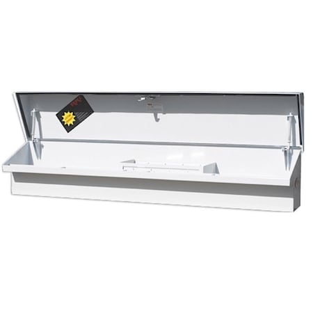 Rki 50STS 50 in. Slant Top Steel Side Box, White RKI50STS