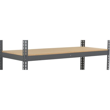 Global Industrial Extra Heavy Duty Boltless Shelving Additional Shelf, 96"W x 18"D, Wood Deck B3171213