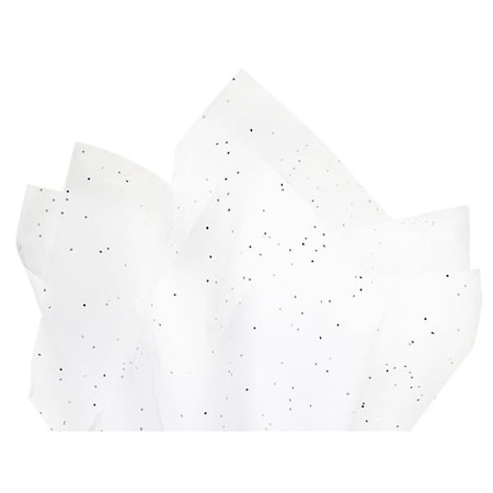Nashville Wraps White Diamond Glitter Tissue Paper, 20x30, 200PK GS1001