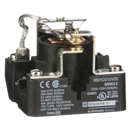 Square D RELAY 600VAC 5AMP TYPE C +OPTIONS 8501CO15V20