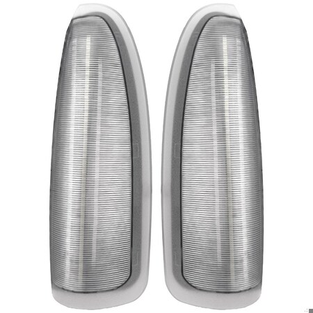 Recon Truck Accessories 03-07 F250/F350 SD/EXCURSION SIDE MIRROR LENSES (2 PC) W/LED AMBER TURN SIGNALS CLEAR LENS 264120CL