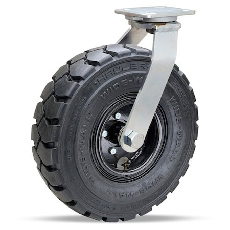 Hamilton Zinc Plated Cush-N-Aire Swivel Caster, 21" Pneumatic Air-Filled Tire S-71210-PR
