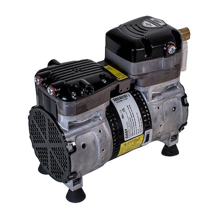 Gast Vacuum Pump, 1 1/4 in Inlet, 115-120V 87R647-VS101-N470X
