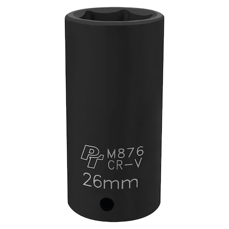 Performance Tool 1/2 In Dr. Deep Impact Socket 26Mm Socket Dp Imp 2, M876 M876