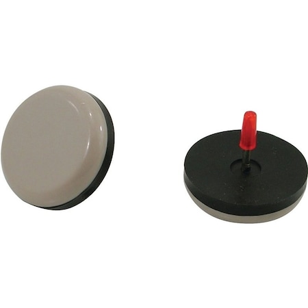 Shepherd Hardware Furniture Pad, Polyethylene, Black/Tan, 8PK 9469