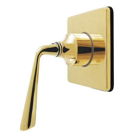 Kingston Brass Single-Handle Six-Way Diverter Valve with Square Trim Kit, Polished Brass KS4042ZL