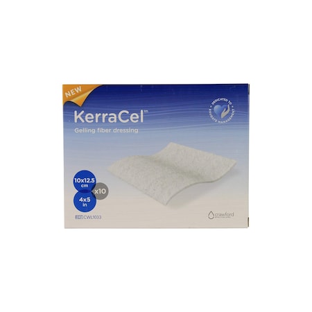 3M Kerracel Gelling Fiber Wound Dressing, 4 x 5 Inch, 10PK CWL1033
