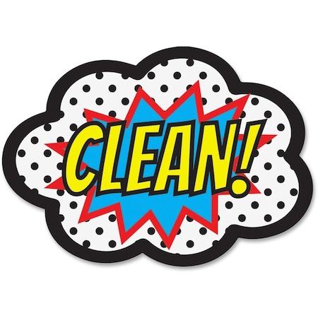 Ashley Productions Magnetic Whiteboard Eraser, Superhero Clean, PK6 10053