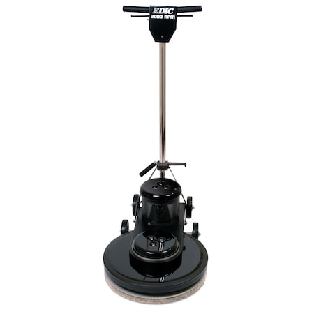 Edic 20in 1500 RPM High Speed Burnisher, Powder Coated Brush Cover, Belt Drive, Pad Driver Included 20HS1500-BK-SV