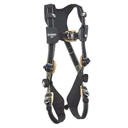 3M Dbi-Sala ExoFit NEX(TM) Arc Flash Full Body Harness, L, 420 lb., Quick-Connect Chest/ Back D-Ring 1103087