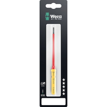 Wera Kraftform Kompakt VDE 60 i Take it easy SB, 0.5 x 3 x 157 mm 5006551001