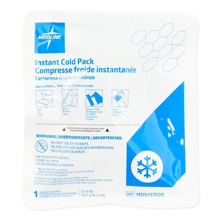 Medline Standard Instant Cold Packs, 4.75in x 6.25in, 50PK MDS137020