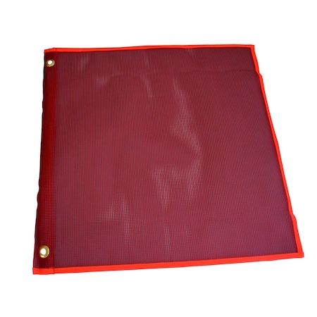 Doleco Flag Vinyl 18" x 18" with Dowels, Heavy-Duty Truck Safety Marker 28000003